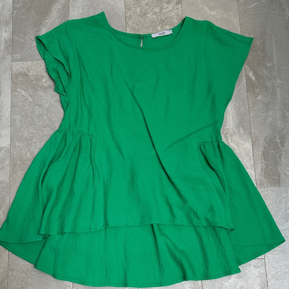 Reserved Emerald Green Layered Blouse